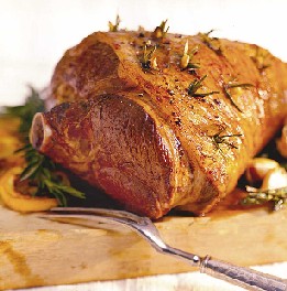 Leg of Lamb with Lemon Glaze