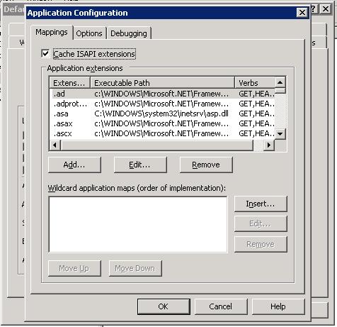 IIS Application Configuration