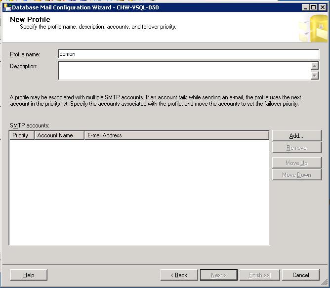 Database Mail New Profile